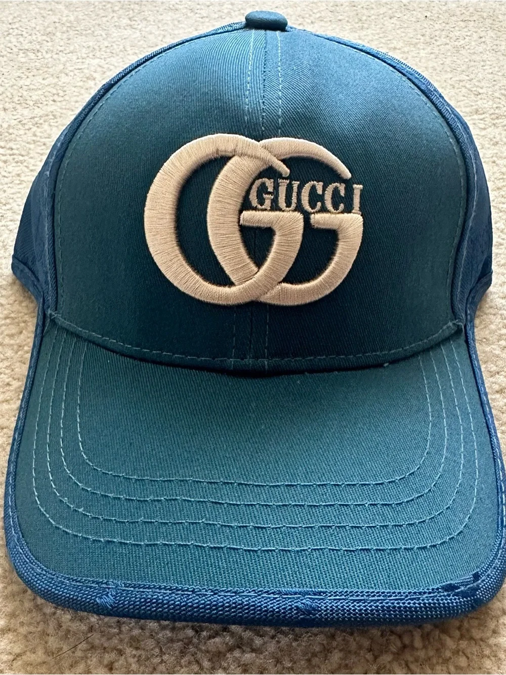 Gucci Men's Teal Baseball Cap